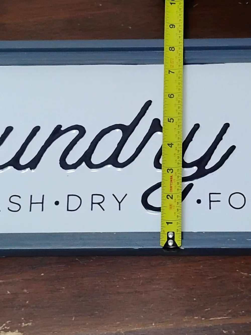 Sheffield Home Laundry Co Wash Dry Fold Sign 24x8.5 Rustic Farmhouse